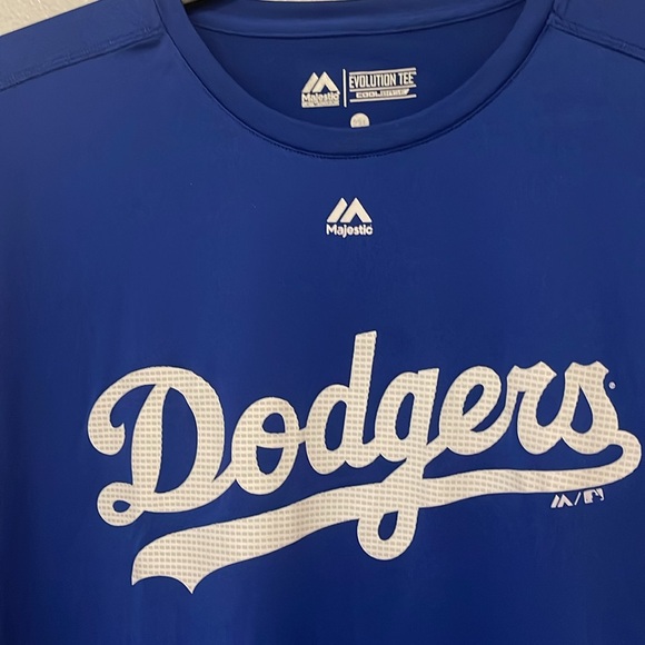LA Dodgers Majestic Evolution Tee Cool Base - Picture 2 of 6